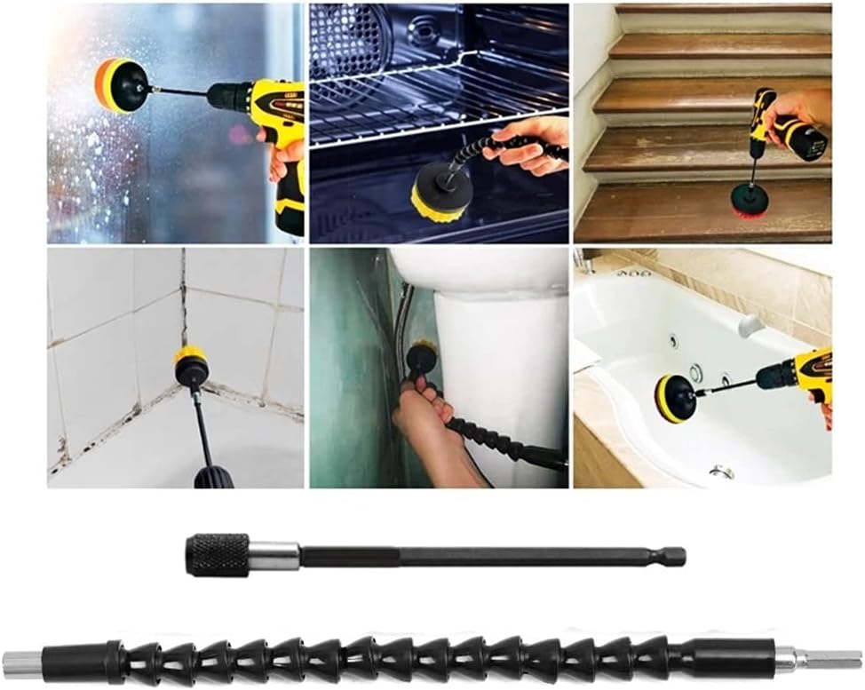 Electric Drill Brush Attachment Set