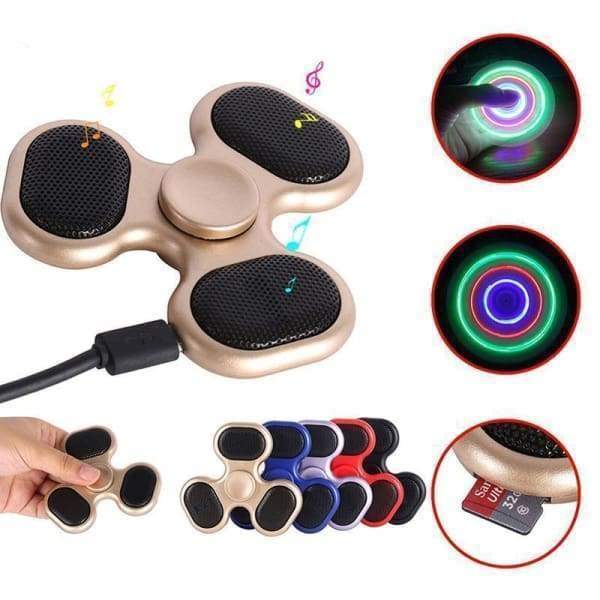 LED Fidget Spinner with Speaker & SD Card