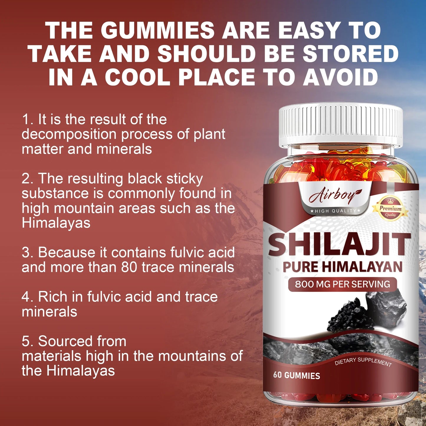 Natural Shilajit Gummies