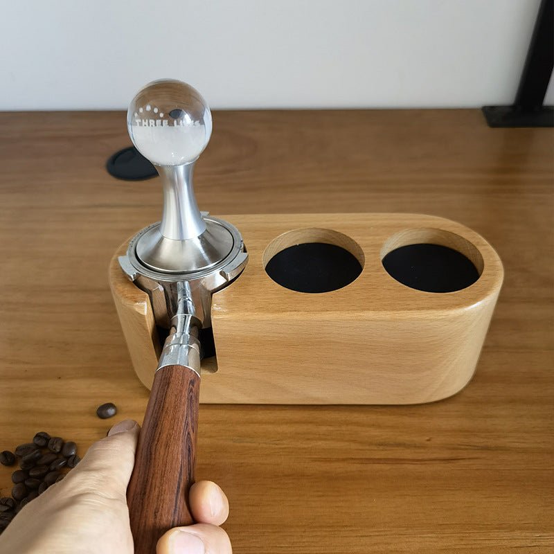 Espresso Wooden Press Holder