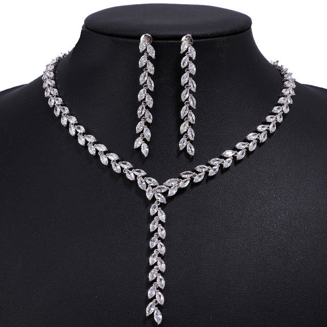 Wedding Jewelry Set - Earrings & Necklace