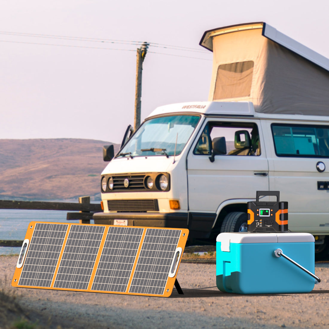 Portable Solar Panel with DC Output