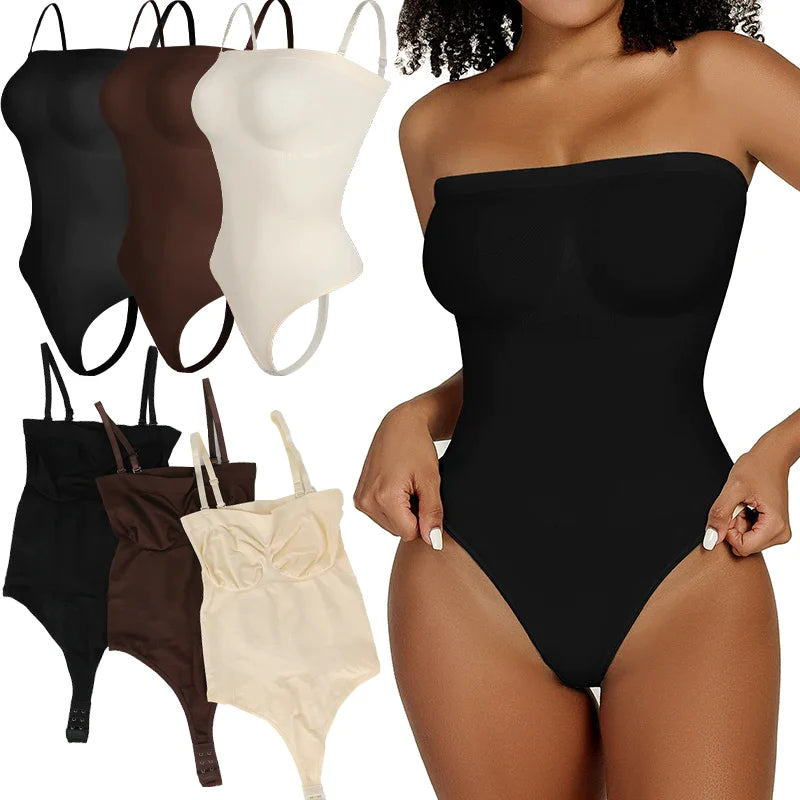 Women Strapless Bodysuit