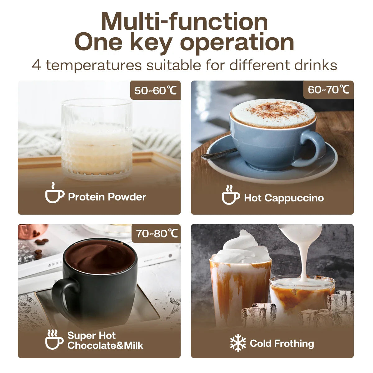 4 in 1 Automatic Milk Frother