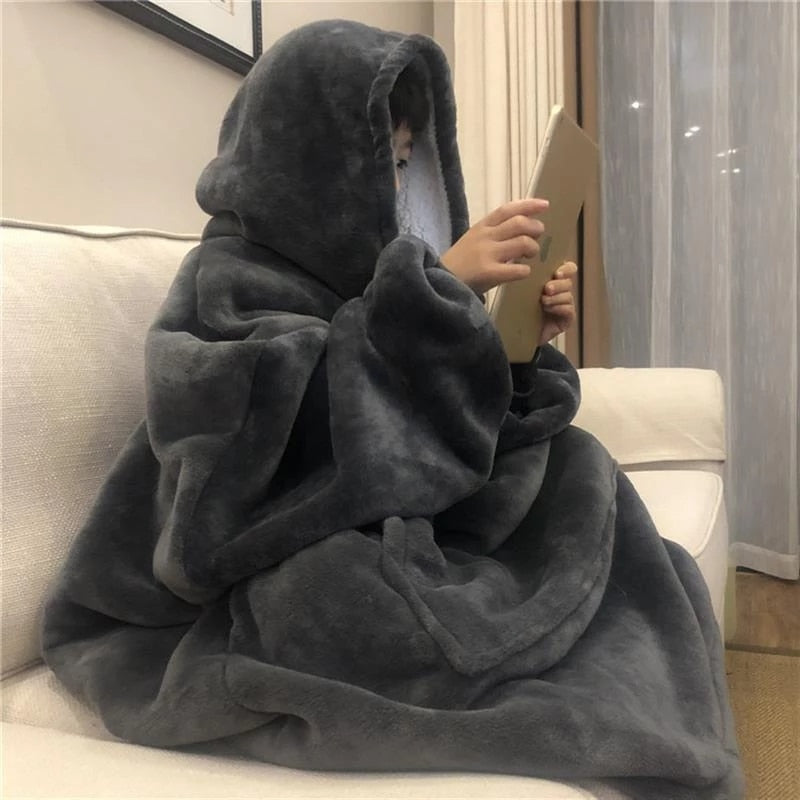 Winter Oversized Hoodie Blanket