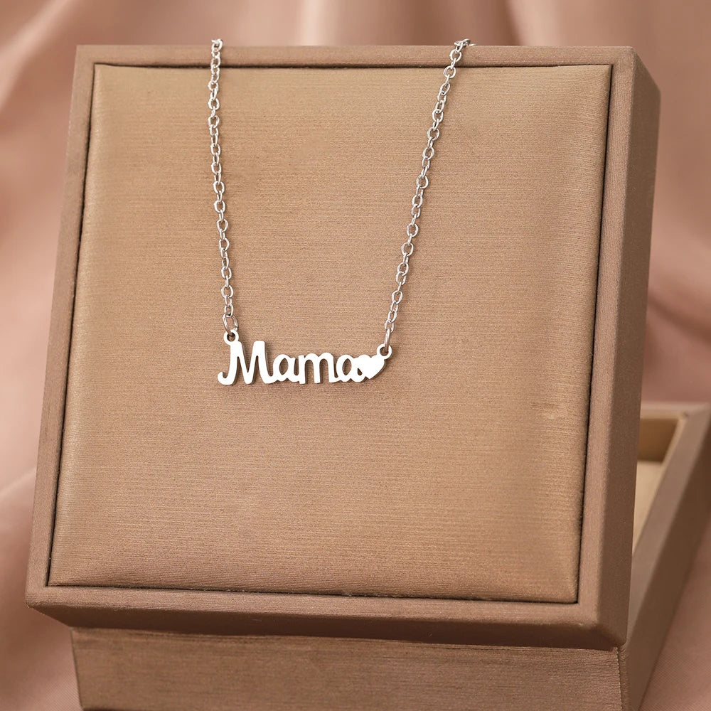 Stainless Steel "Mama" Necklaces