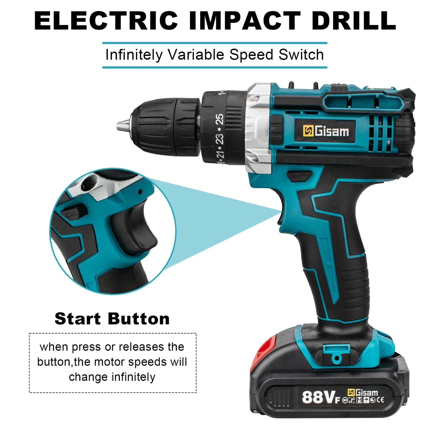 Multifunctional Cordless Drill