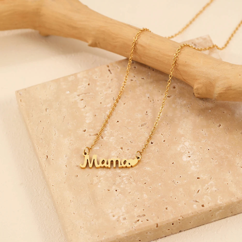 Stainless Steel "Mama" Necklaces