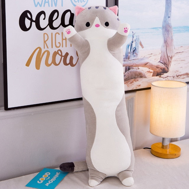 Cuddling Cat Plush Toy/Pillow