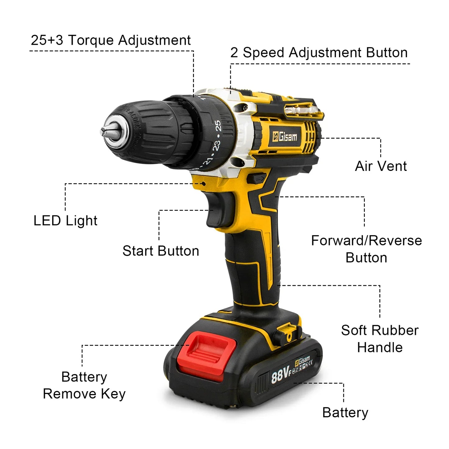 Multifunctional Cordless Drill