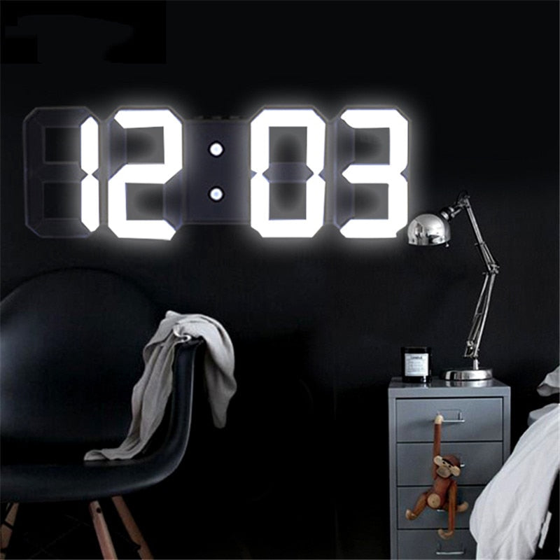 3D Digital Wall Clock