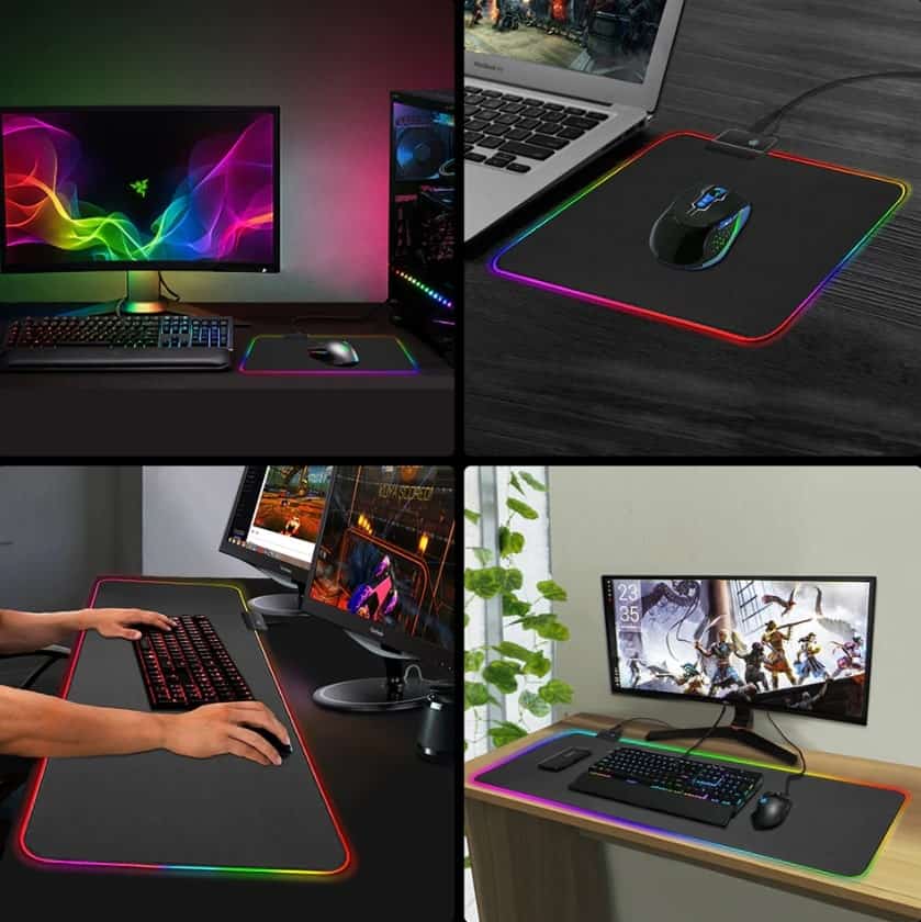 RGB Backlit Gaming Mouse Pad