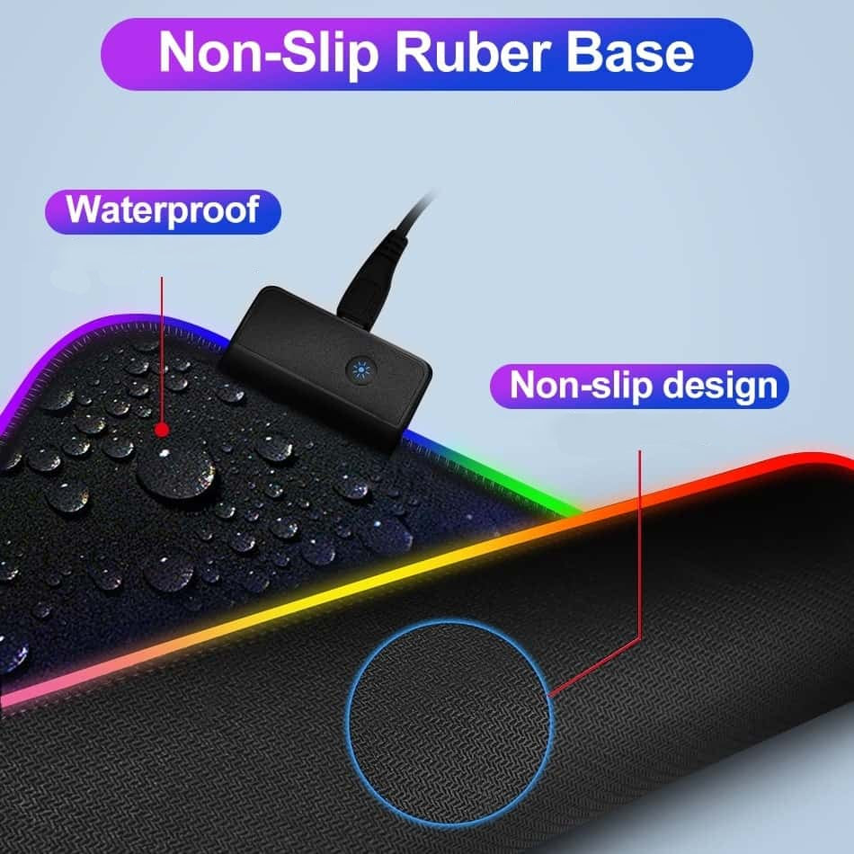 RGB Backlit Gaming Mouse Pad