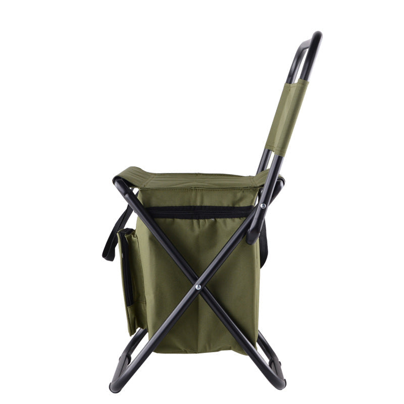 2-In-1 Folding Chair & Portable Refrigerator for Outdoors