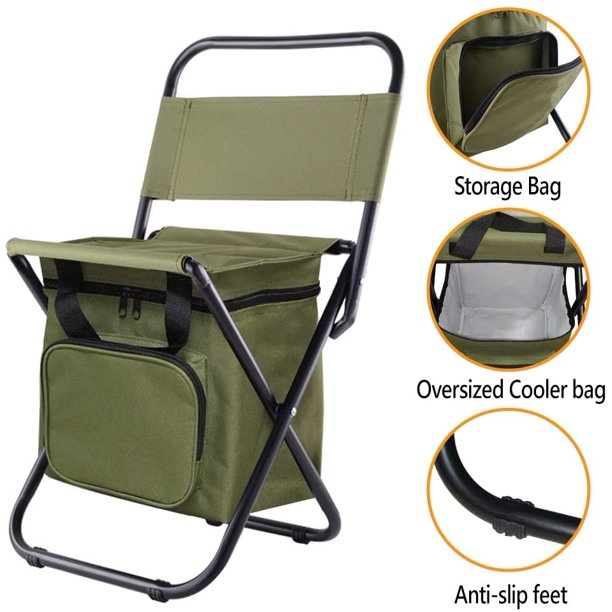 2-In-1 Folding Chair & Portable Refrigerator for Outdoors