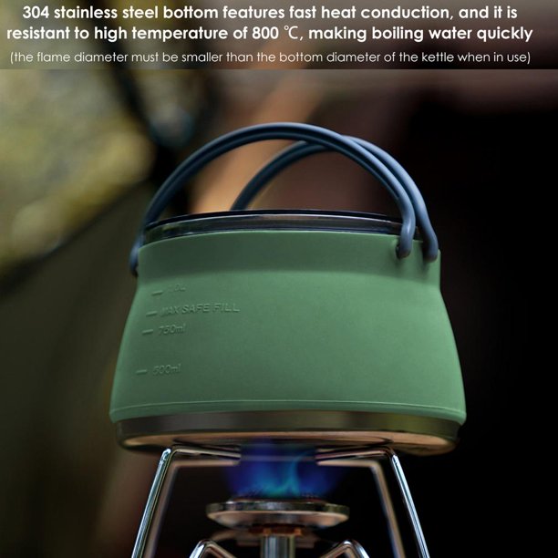 Portable Folding Silicone Kettle for Outdoors