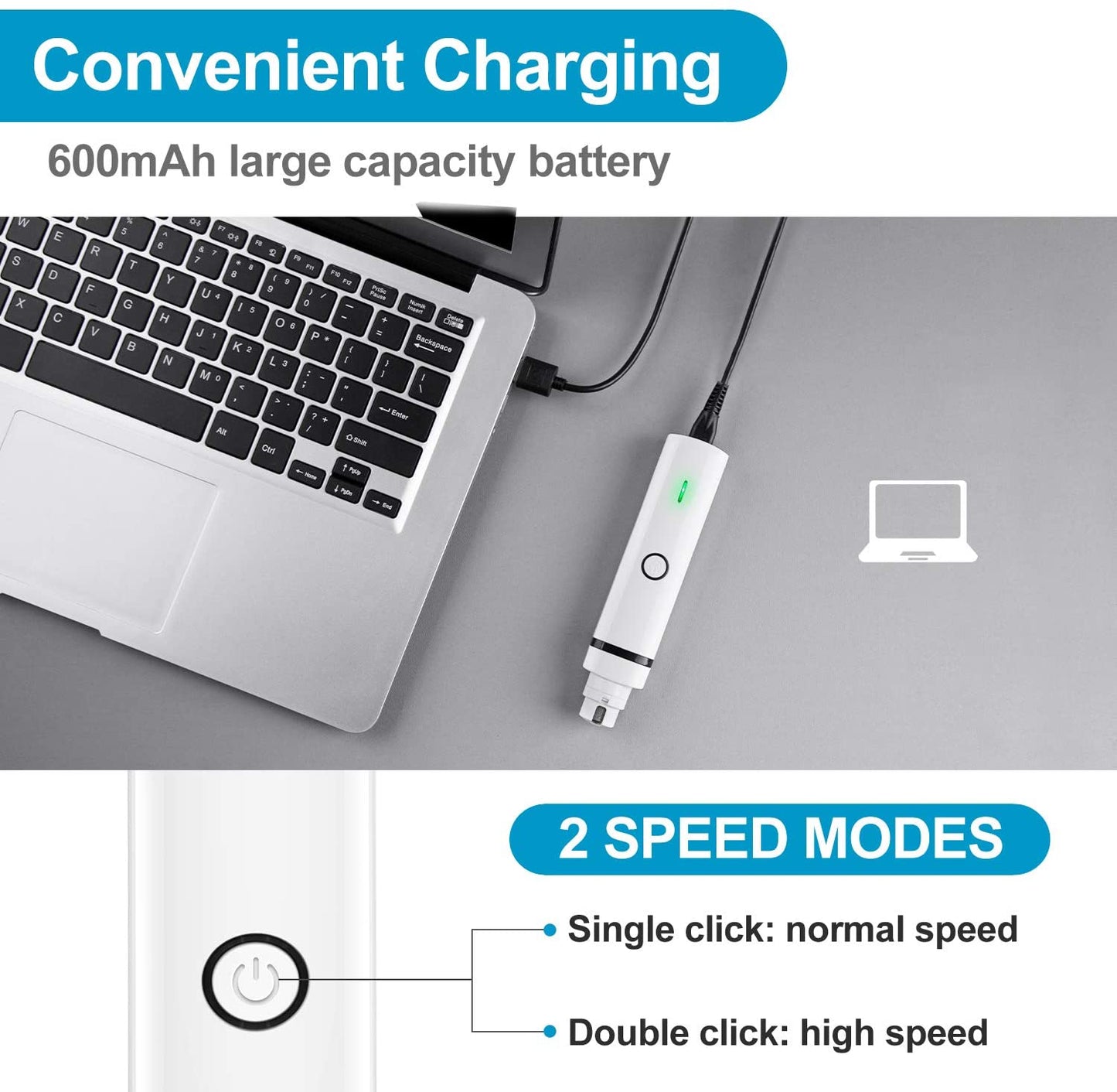 3-In-1 Rechargeable Grooming Device for Pets