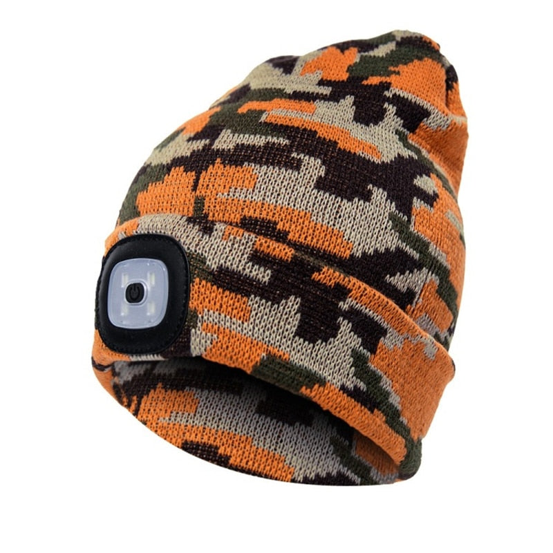 Winter Headlamp Cap