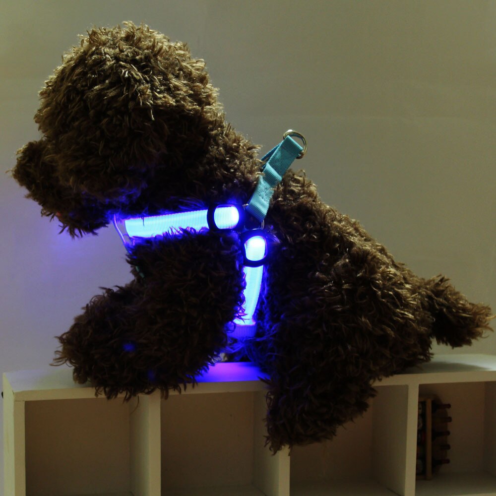 LED Flashing Dog Harness