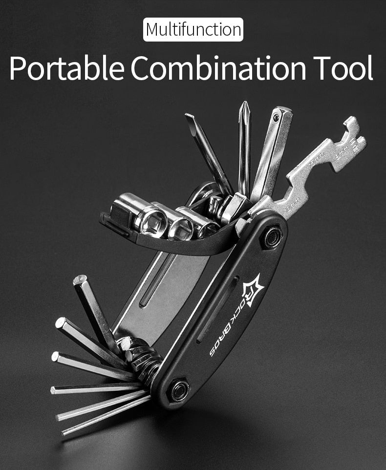 16 in 1 Multifunction Bicycle Repair Tools Kit