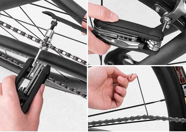 16 in 1 Multifunction Bicycle Repair Tools Kit
