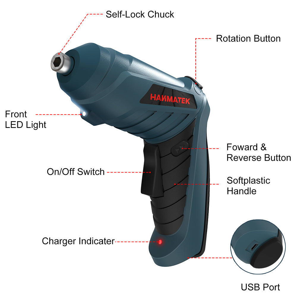 USB Charging Electric Screwdriver Tool Set