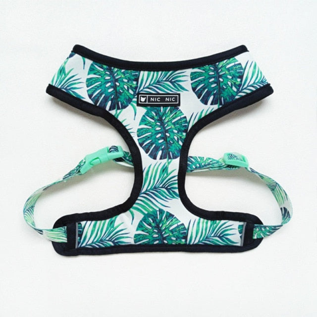 Hawaiian Print Pet Harness and Leash