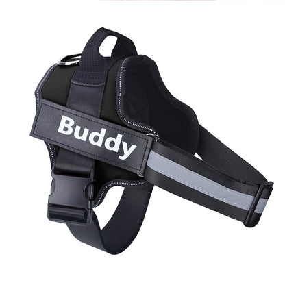Customizable Dog Harness with Name Embroidery
