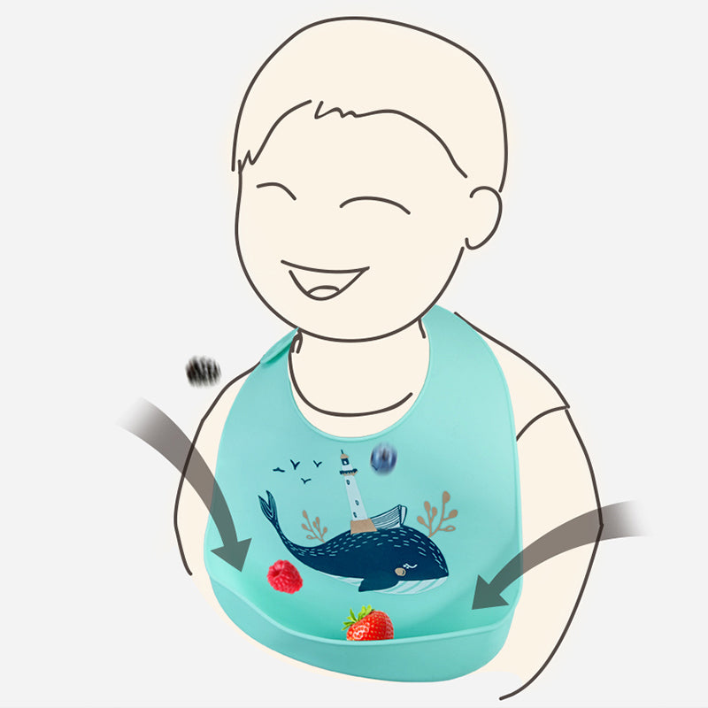 Waterproof Silicone Baby Bibs