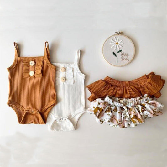 Baby Romper Skirt Set
