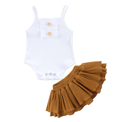 Baby Romper Skirt Set