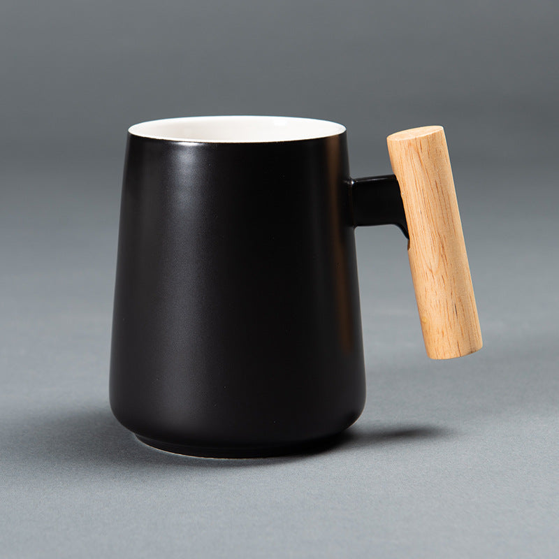 Ceramic Mug with Wooden Handle
