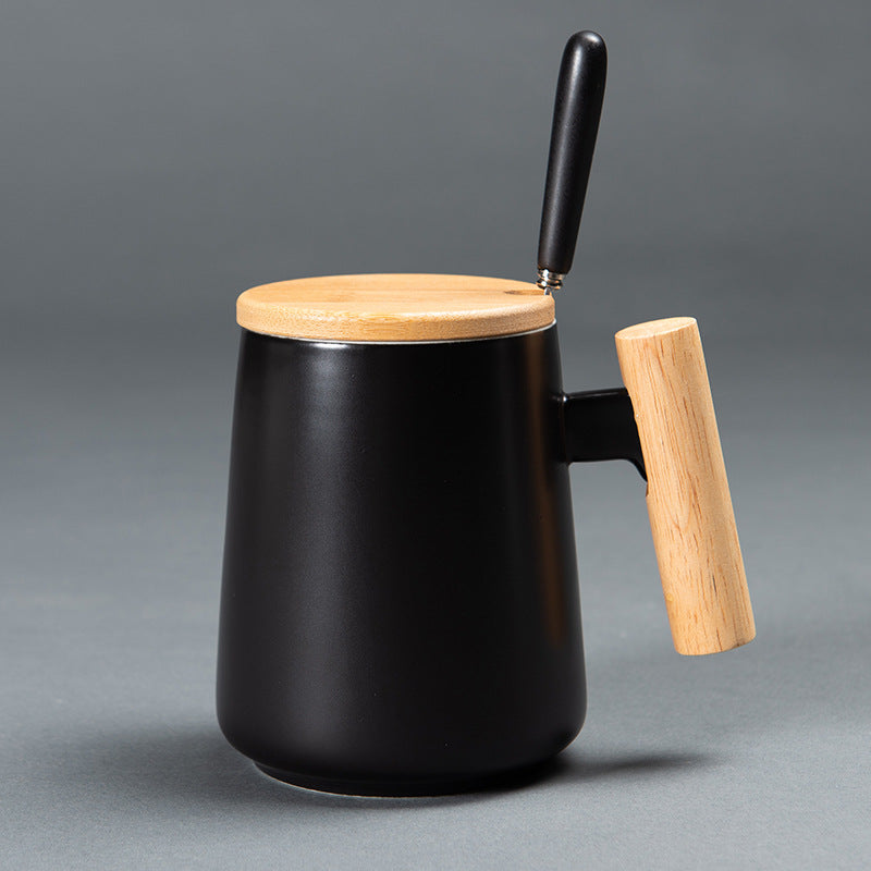 Ceramic Mug with Wooden Handle