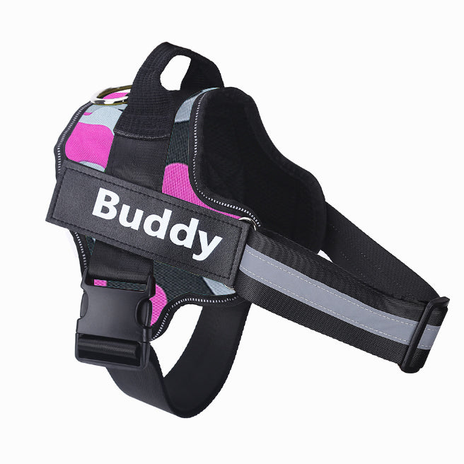 Customizable Dog Harness with Name Embroidery