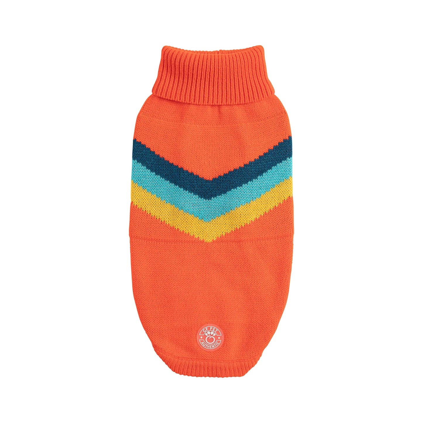 Orange Retro Dog Sweater