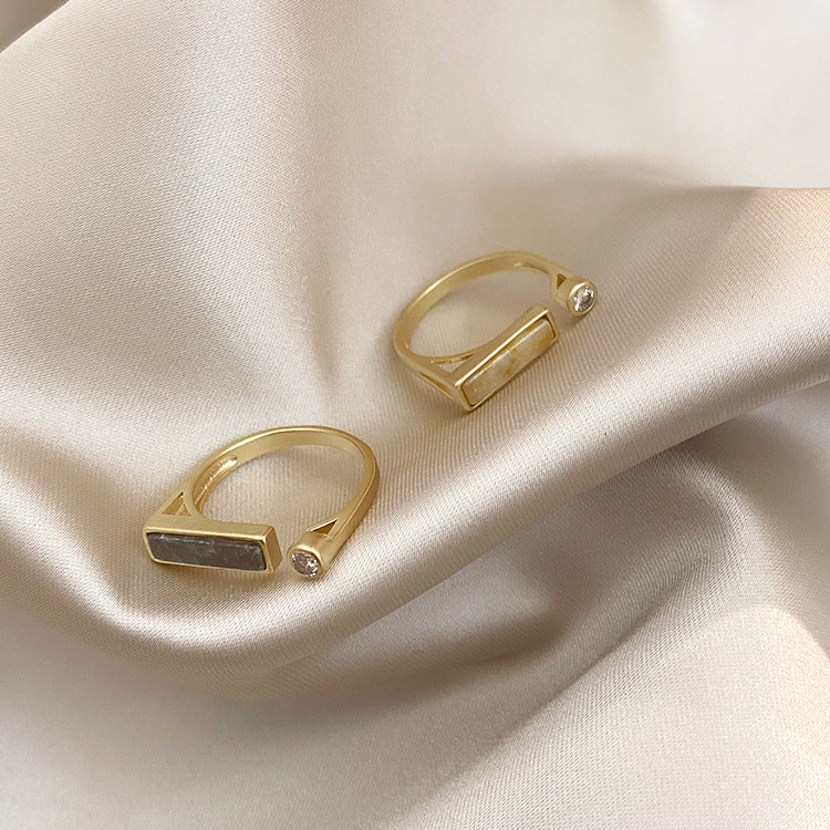 Vintage Zircon Marble Ring