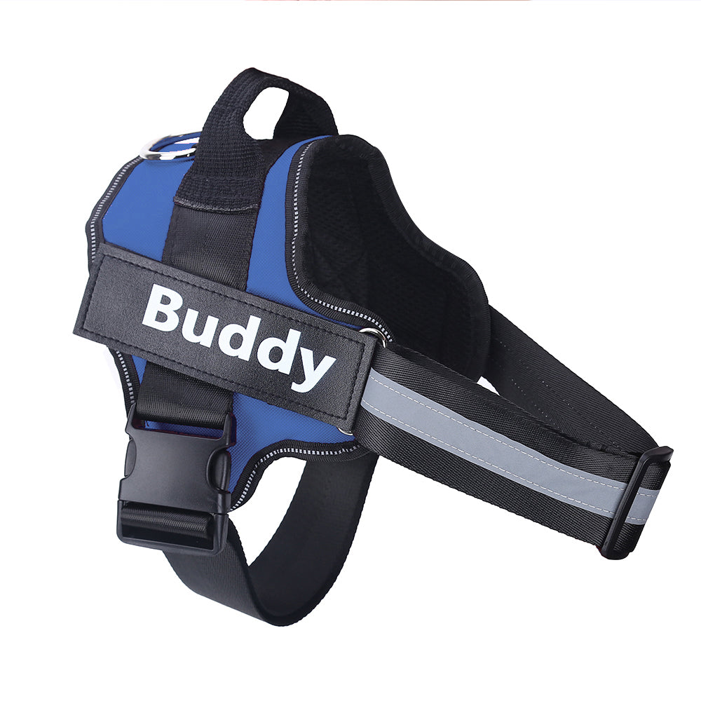 Customizable Dog Harness with Name Embroidery
