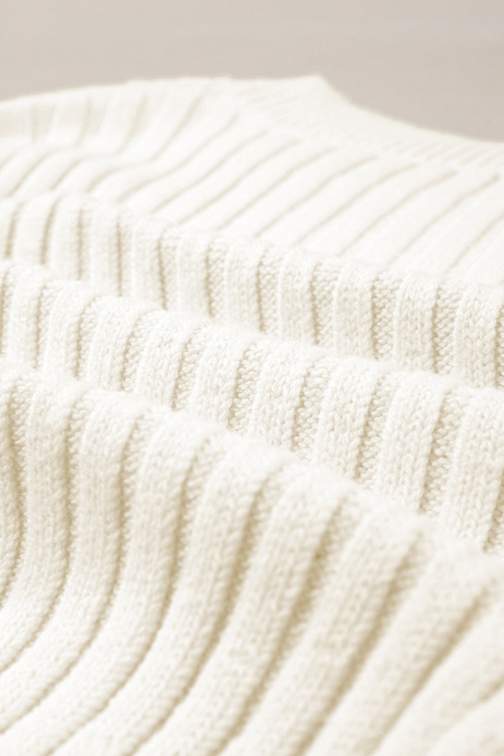 Cable-Knit Long Sleeve Sweater