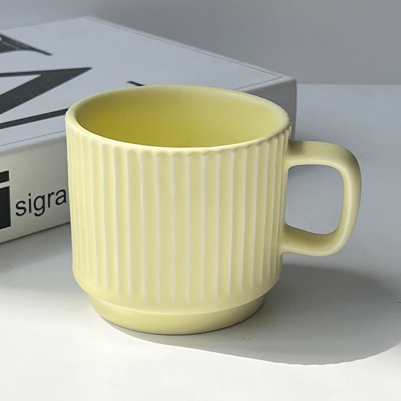 Plain Pattern Ceramic Coffee Cup