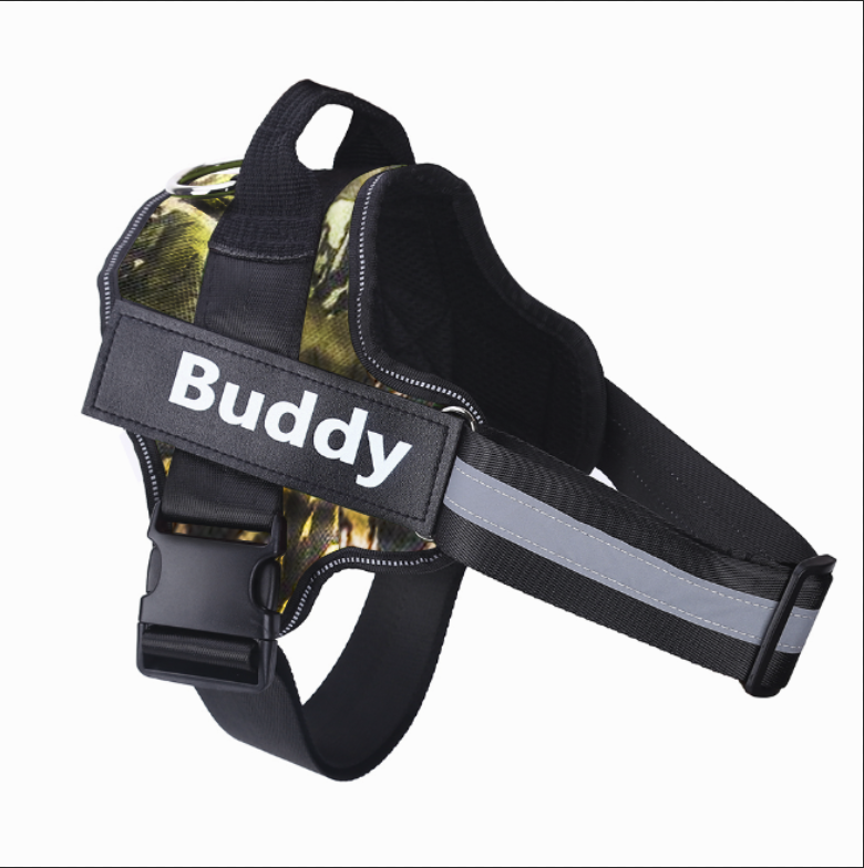 Customizable Dog Harness with Name Embroidery