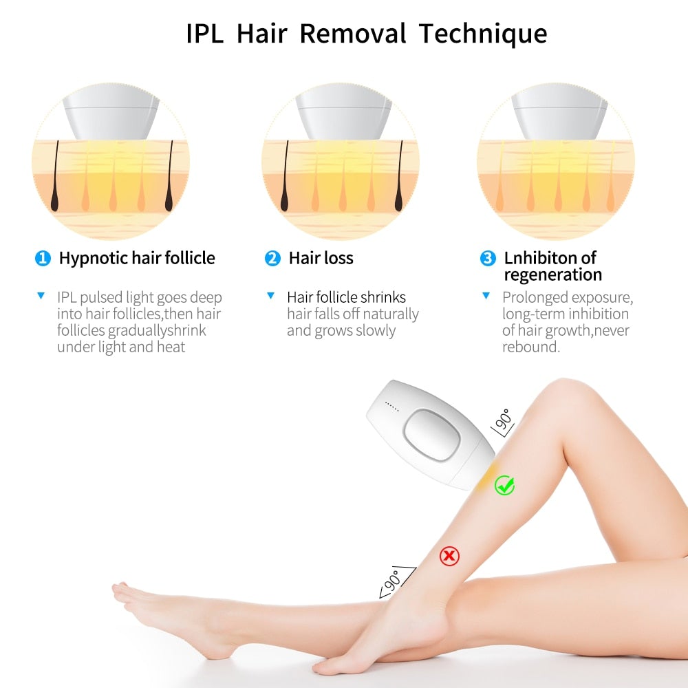 Painless IPL Hair Removal Device