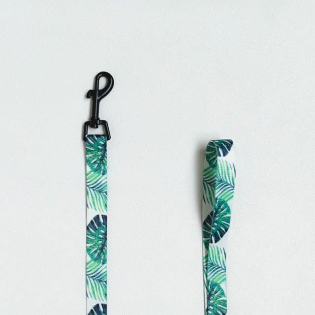 Hawaiian Print Pet Harness and Leash