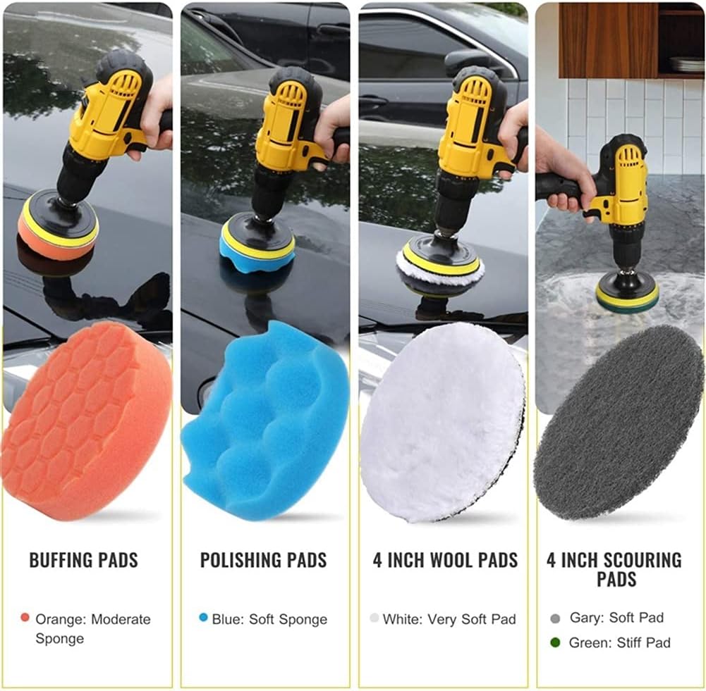 Electric Drill Brush Attachment Set