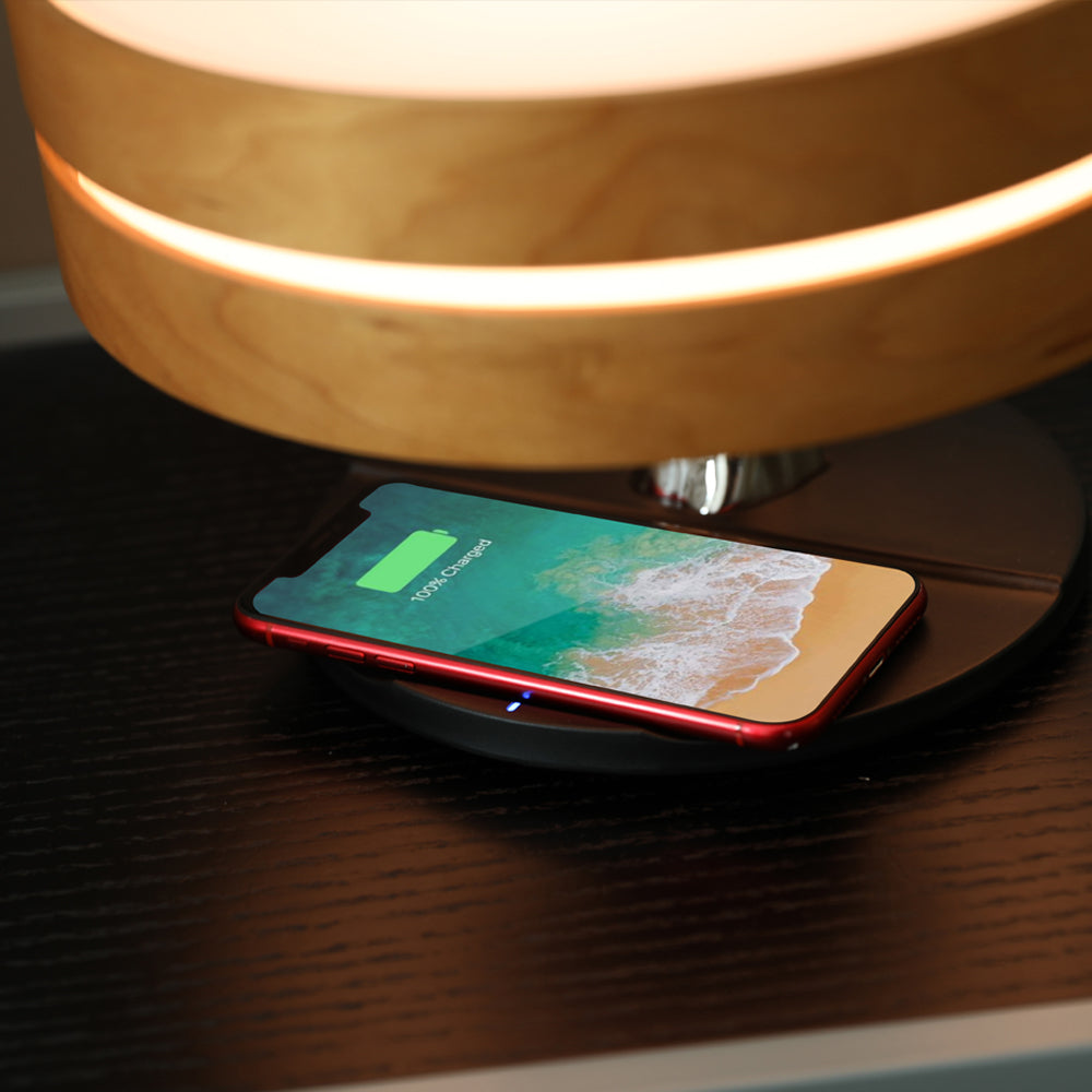Smart Lamp with Bluetooth Speaker & Wireless Charger