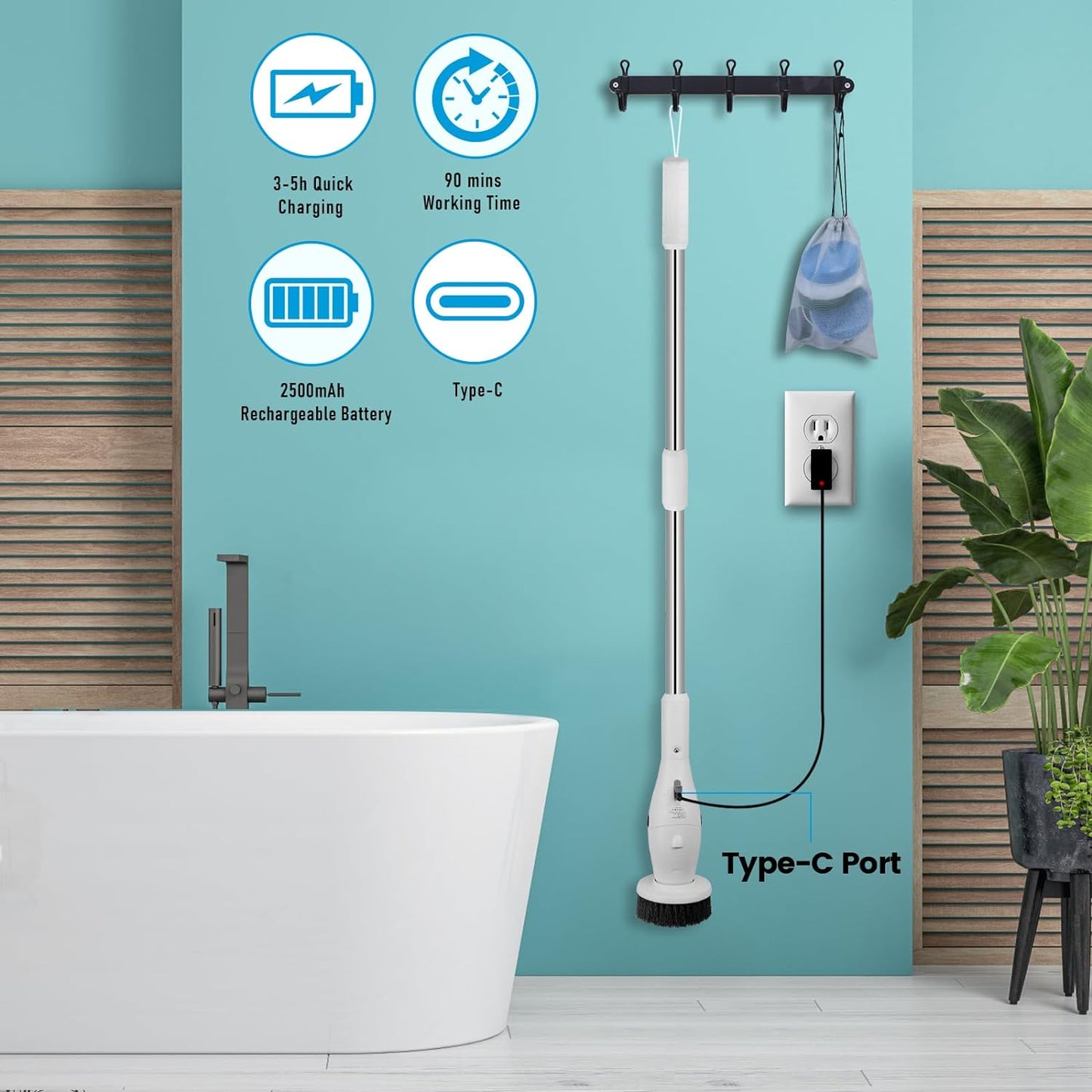 Multifunctional Wireless Cleaning Brush