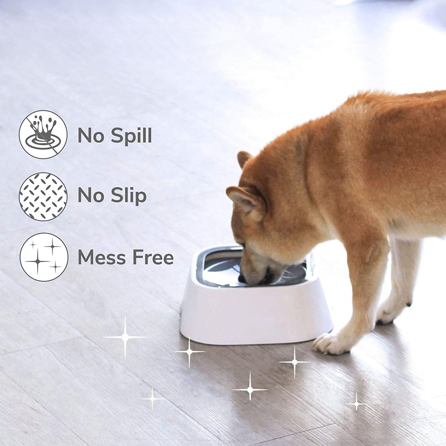 Spill-Proof Pet Water Bowl