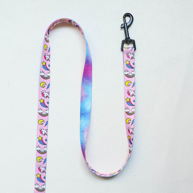 Hawaiian Print Pet Harness and Leash
