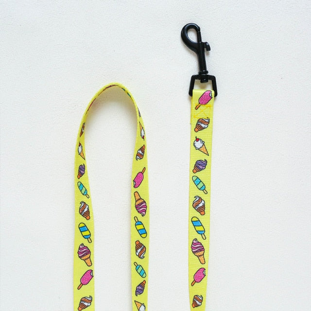 Hawaiian Print Pet Harness and Leash