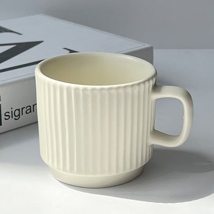 Plain Pattern Ceramic Coffee Cup