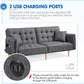 Minimalist Memory Foam Sofa Bed with USB ports